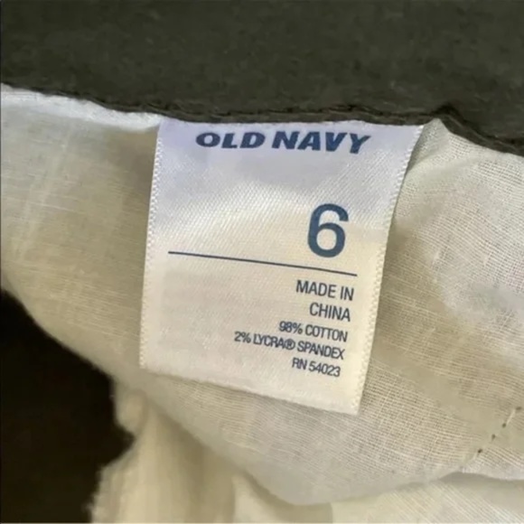 Old Navy The Rockstar Olive Green Skinny Leg Pants Women Size 6 - Picture 3 of 4